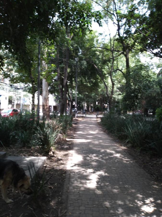 Charming Sunny Bedroom Overlooking Beautiful Amsterdam Avenue In Best Condesa Area México DF Exterior foto